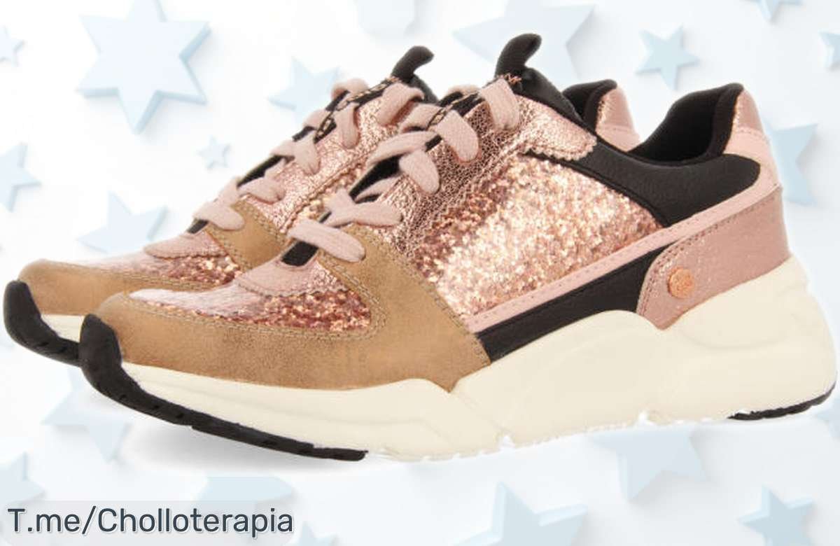 Zapatilla rosa metalizado Gioseppo Obdach Estrella para niño y niña con precio rebajado, un super chollo ideal para brillar a tope que vuela rápido ¡no dejes que se escape esta caída de precio única!