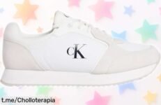 Zapatillas Calvin Klein Runner sneaker para mujer con diseño moderno y súper estiloso, ahora a un precio rebajado que no te puedes perder ¡Un chollazo para llevarlas todos los días sin parar! Date prisa porque vuelan rápido