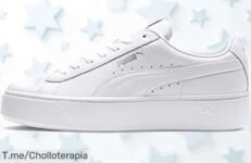 Zapatillas Puma Vikky Stacked L para mujer con suela antideslizante y piel resistente, ahora a precio rebajado que vuela; pocas unidades disponibles ¡Date prisa y no dejes escapar este ofertón!