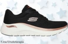 Zapatillas Skechers Arch Fit 20 Glow para mujer con diseño top y precio rebajado que no puedes perder, un super chollo limitado para que luzcas genial ¡corre ya antes de que se agoten!