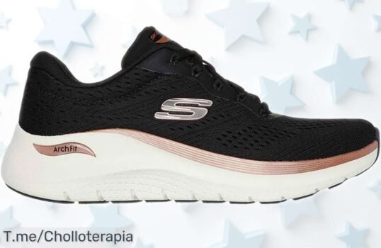 Zapatillas Skechers Arch Fit 20 Glow para mujer con diseño top y precio rebajado que no puedes perder, un super chollo limitado para que luzcas genial ¡corre ya antes de que se agoten!