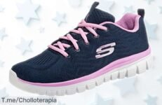 Zapatillas Skechers Graceful Get Connected con plantilla viscoelástica y suela antideslizante, precio rebajado por tiempo limitado, diseño top y comodidad única para que corras sin parar ¡no dejes pasar este super chollo!