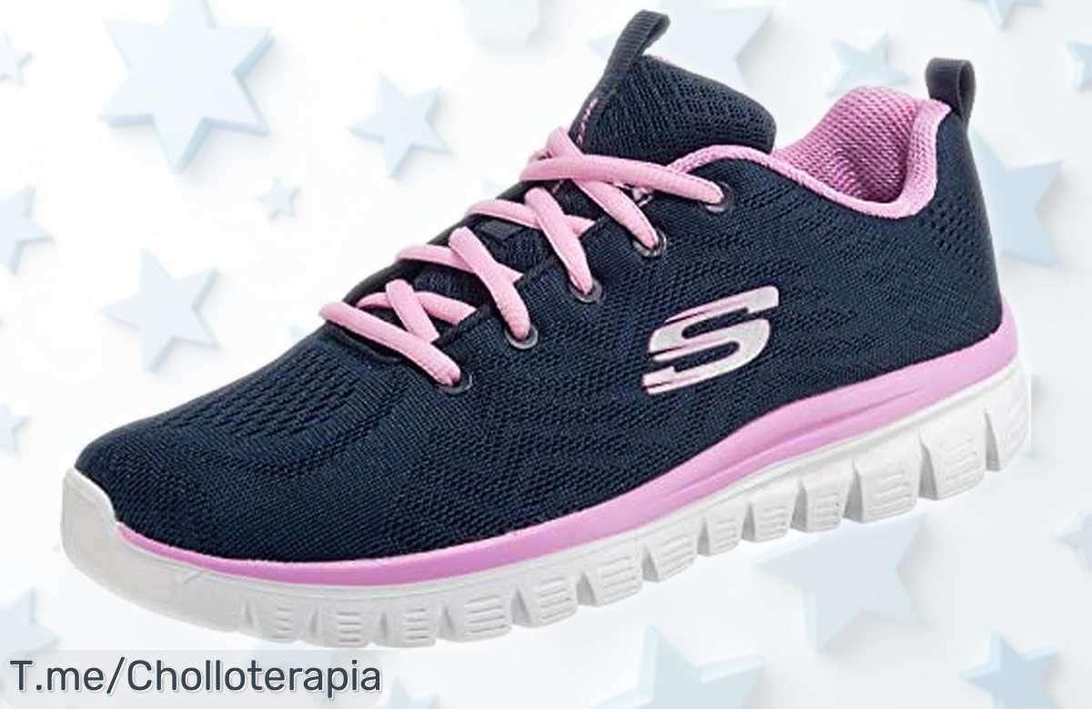 Zapatillas Skechers Graceful Get Connected con plantilla viscoelástica y suela antideslizante, precio rebajado por tiempo limitado, diseño top y comodidad única para que corras sin parar ¡no dejes pasar este super chollo!