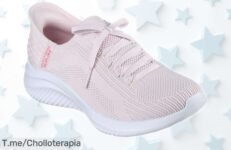 Zapatillas Skechers Ultra Flex 30 Light Pink para mujer con suela que se mueve contigo y diseño top en un ofertón rebajado que desaparece rápido ¡Consigue ya este super chollo antes de que se agote!