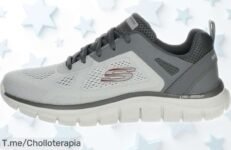 Zapatillas Skechers ultra ligeras con suela flexible y más ancho seguimiento a precio rebajado ¡date prisa que vuelan, un super chollo para tus pies que no puedes dejar escapar!