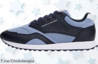 Zapatillas Tommy Hilfiger Runner para hombre azul único rebajadas con diseño top y materiales premium, precio muy bajo que vuela rápido, un ofertón brutal que no puedes dejar escapar hoy mismo