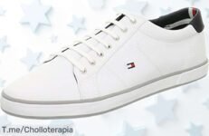 Zapatillas Tommy Hilfiger para hombre con suela vulcanizada, diseño que destaca y precio rebajado irresistible: un super chollo que vuela rápido ¡no te quedes sin las tuyas!
