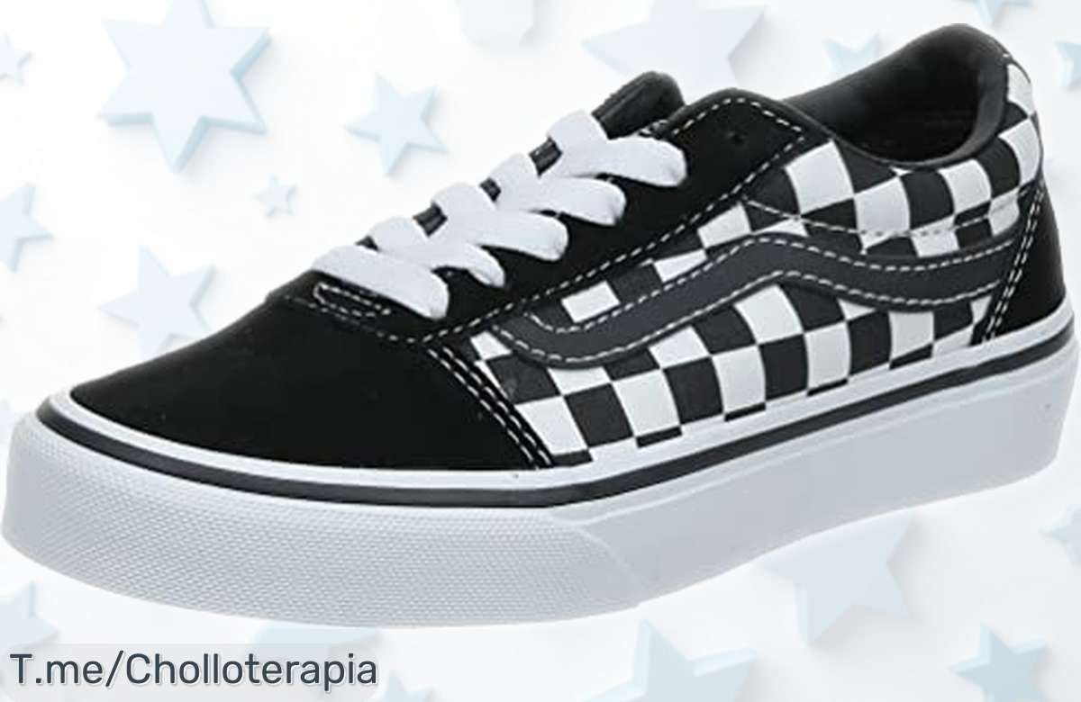 Zapatillas Vans Ward para niños súper resistentes con suela antideslizante precio rebajado que no se ve todos los días ¡corre antes de que vuelen estas super zapatillas!