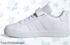 Zapatillas adidas Grand Court 20 para niños con suela antideslizante y estilazo siempre vigente, ahora a precio rebajado que no vas a creer ¡Date prisa que este súper chollo se esfuma rápido!