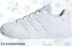 Zapatillas adidas Grand Court para niños con diseño atemporal y suela ultraresistente, ahora rebajadas en un precio muy bajo que no dura mucho ¡date prisa antes de que se agoten!