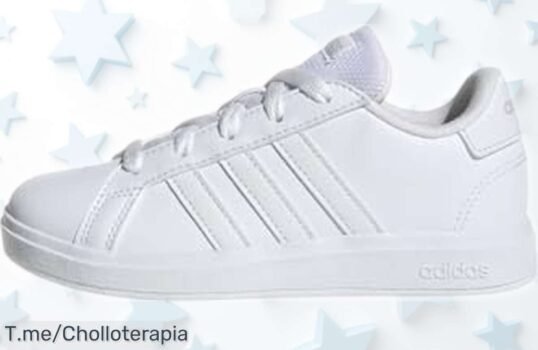 Zapatillas adidas Grand Court para niños con diseño atemporal y suela ultraresistente, ahora rebajadas en un precio muy bajo que no dura mucho ¡date prisa antes de que se agoten!