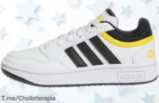 Zapatillas adidas Hoops para niños con suela súper resistente y diseño clásico a precio rebajado chollo que vuela ¡no dejes que se te escapen!