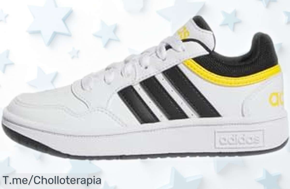 Zapatillas adidas Hoops para niños con suela súper resistente y diseño clásico a precio rebajado chollo que vuela ¡no dejes que se te escapen!