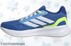 Zapatillas adidas RUNFALCON 5 junior con suela de goma resistente y tejido que respira a precio rebajado que vuela rápido ¡No dejes escapar este super chollo único, pocas unidades disponibles!