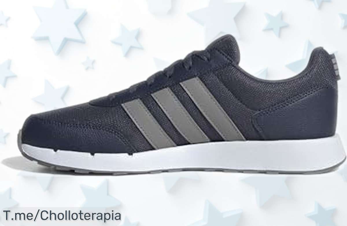 Zapatillas adidas Run 50s con diseño clásico y material suave que te llevan fácil ahora a un precio rebajado ¡date prisa que quedan pocas unidades de este ofertón único!