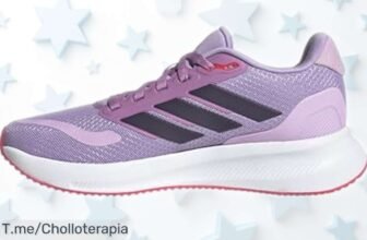 Zapatillas adidas Runfalcon 5 para niños con suela antideslizante rebajadas por tiempo limitado disfruta de este super chollo perfecto para que los peques corran seguros ¡Corre ya antes de que se agoten!