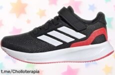 Zapatillas adidas Runfalcon 5 para niños con suela de goma super agarre y diseño clásico, precio rebajado irresistible ¡Corre antes que vuelen, es un ofertón limitado que no puedes dejar pasar!