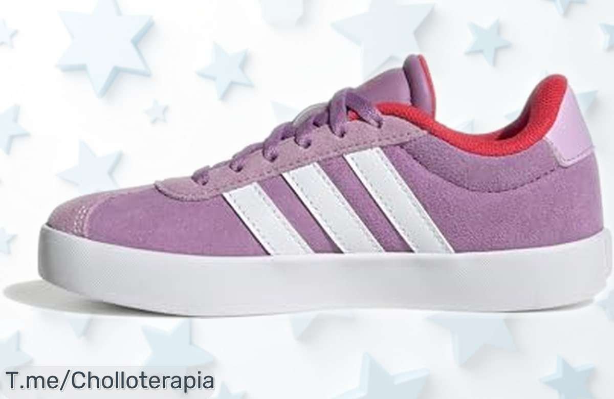 Zapatillas adidas VL Court 3.0 para niños con suela súper resistente y diseño moderno, ahora a un precio rebajado que no verás dos veces ¡quedan pocas unidades! Corre rápido y llévate este super chollo antes de que desaparezca para siempre
