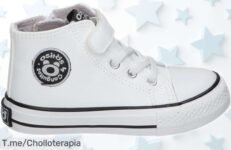 Zapatillas altas para niña Conguitos OSSH141056 con cordones y cremallera a precio rebajado que no vuelve, súper chollo con pocas unidades ¡corre antes de que desaparezcan!