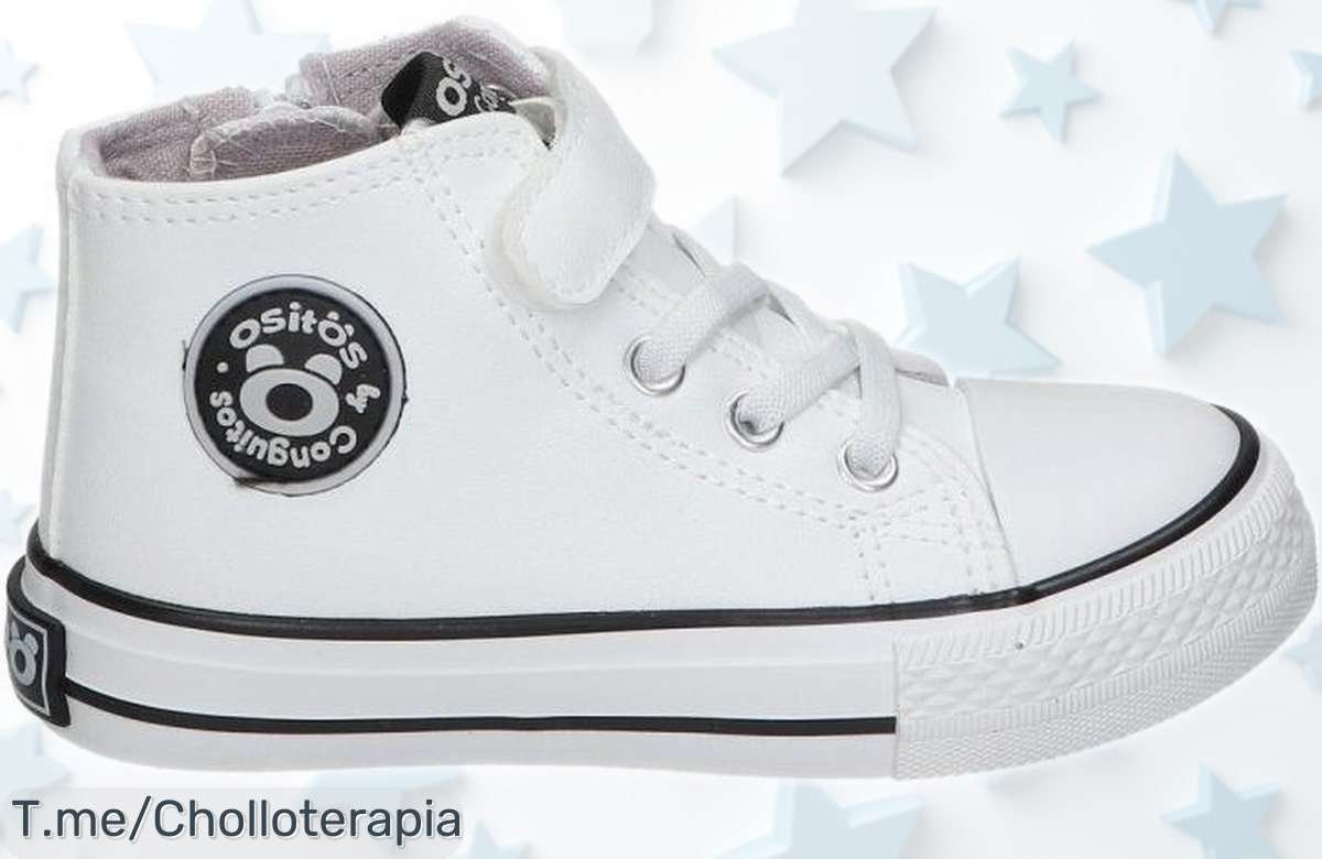 Zapatillas altas para niña Conguitos OSSH141056 con cordones y cremallera a precio rebajado que no vuelve, súper chollo con pocas unidades ¡corre antes de que desaparezcan!