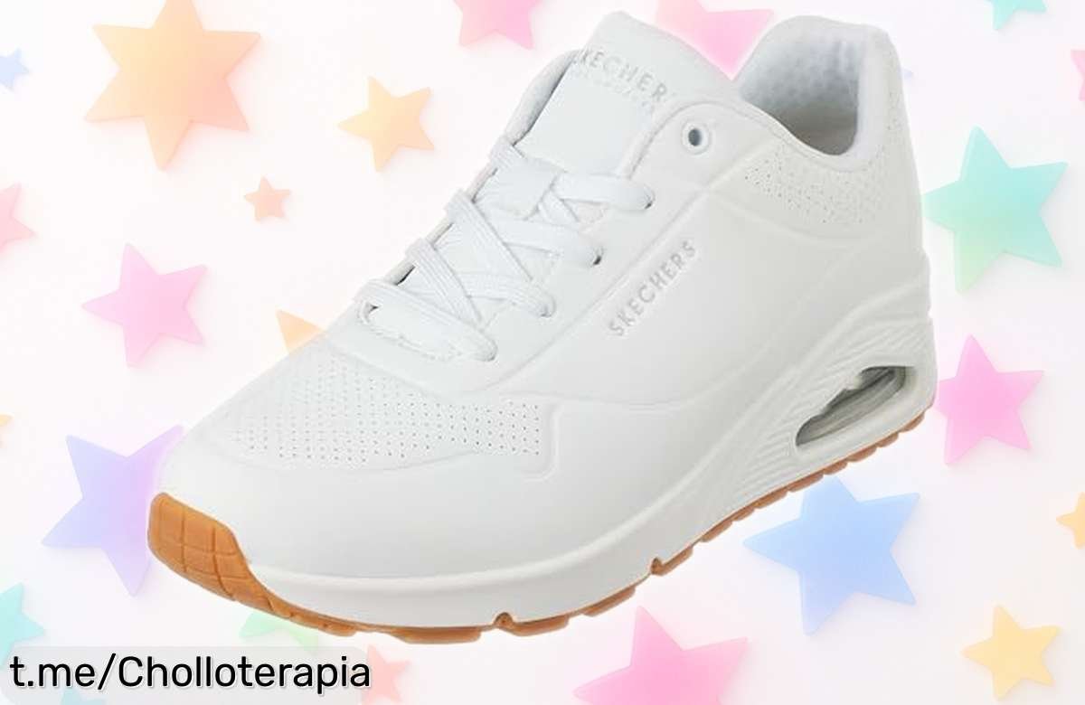 Zapatillas blanco Skechers Uno mujer con ajuste perfecto y durabilidad top, estilo moderno que combina con todo, precio rebajado por tiempo limitado ¡corre antes de que se agoten este super chollo!