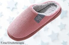 Zapatillas de casa para mujer con suela antideslizante y punta redonda, rebajadas a un precio loco por tiempo limitado, chollo brutal que no volverás a ver ¡Corre que vuelan!