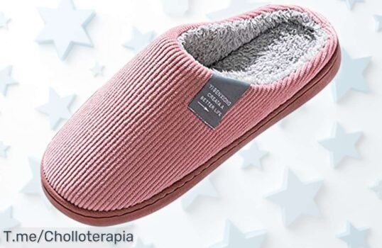 Zapatillas de casa para mujer con suela antideslizante y punta redonda, rebajadas a un precio loco por tiempo limitado, chollo brutal que no volverás a ver ¡Corre que vuelan!