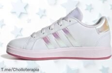 Zapatillas de tenis adidas Grand Court para niños con cierre fácil y suela super resistente rebajadas en un ofertón imposible que se va volando ¡No te quedes sin ellas!