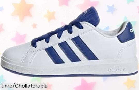 Zapatillas de tenis unisex adidas Grand Court con suela duradera y piel sintética en una rebaja que no dura para siempre corre a por este precio loco antes de que desaparezca