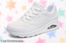 Zapatillas deportivas Skechers Uno Stand On Air para mujer con plantilla fresca todo el día, rebajadas en un precio loco y único que no encontrarás otra vez, ¡corre antes de que vuelen estas super zapatillas!