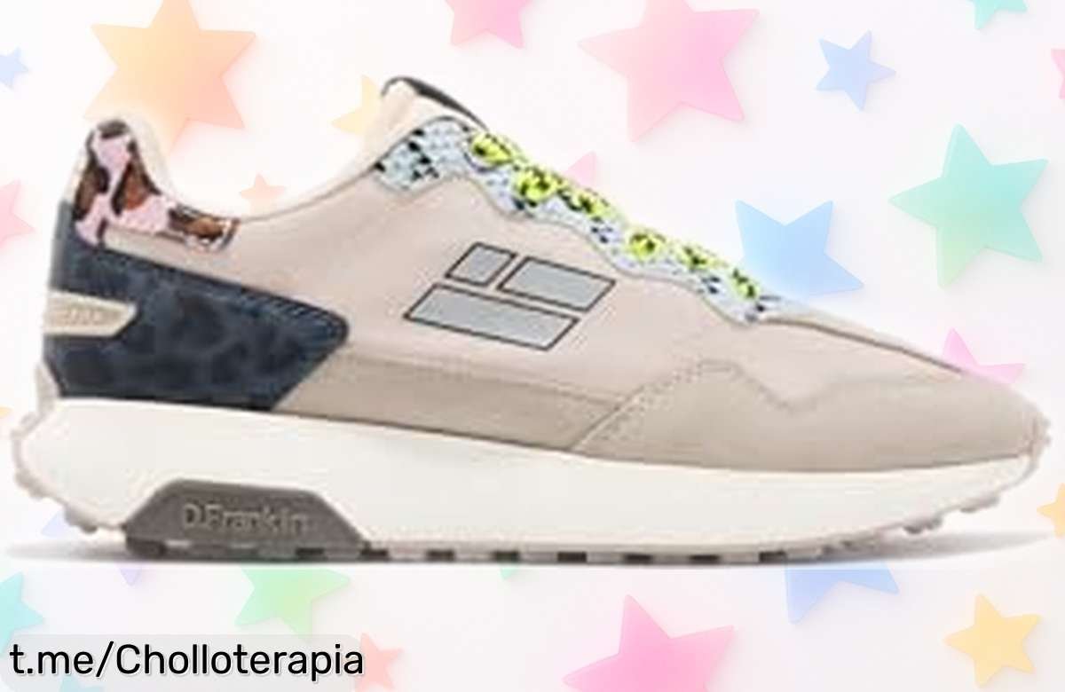 Zapatillas deportivas mujer D.Franklin Active Flag beige con diseño rompedor y agarre único rebajadas en un ofertón que vuela… ¡no pierdas este chollazo limitado para destacar ya!