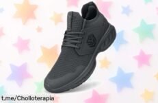 Zapatillas deportivas mujer Giniros gris oscuro con amortiguación top y diseño transpirable por un precio rebajado imperdible corre que vuelan en esta oferta limitada