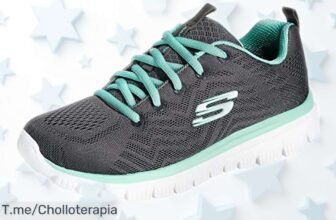 Zapatillas mujer Skechers Graceful Get Connected con espuma viscoelástica y suela antideslizante súper ligeras a precio rebajado que no puedes dejar pasar, este ofertón temporal te hará volar ligero ¡corre que vuelan!