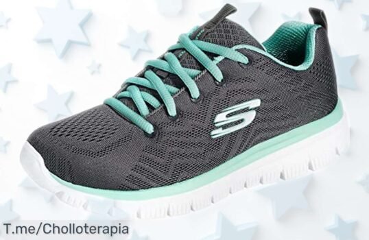 Zapatillas mujer Skechers Graceful Get Connected con espuma viscoelástica y suela antideslizante súper ligeras a precio rebajado que no puedes dejar pasar, este ofertón temporal te hará volar ligero ¡corre que vuelan!