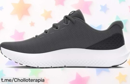 Zapatillas para correr Under Armour UA Charged Surge 4 con malla fresca y amortiguación potente rebajadas por tiempo limitado, ¡un súper chollo que no querrás dejar pasar!