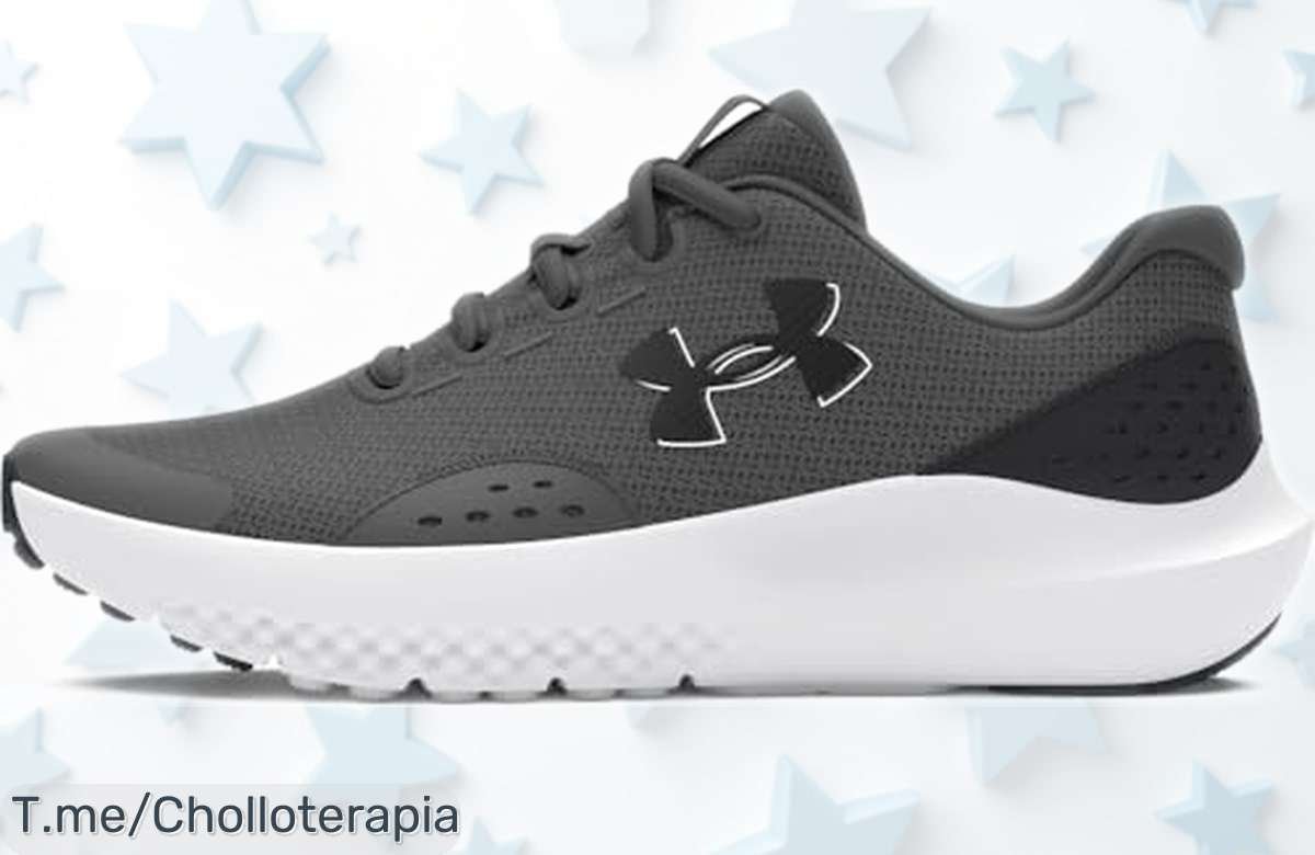 Zapatillas para correr Under Armour Ua Bgs Surge 4 súper ligeras y con suela antideslizante rebajadas de precio oferta limitada que vuela rápido no lo pienses más lleva ya este superfácil chollo para los peques corran sin freno
