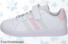 Zapatillas unisex adidas Grand Court 20 para niños con suela ultra resistente y diseño clásico, ¡precio rebajado que no dura! Corre rápido, quedan pocas unidades de este super chollo que no puedes dejar escapar ahora mismo