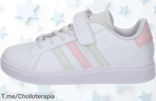 Zapatillas unisex adidas Grand Court 20 para niños con suela ultra resistente y diseño clásico, ¡precio rebajado que no dura! Corre rápido, quedan pocas unidades de este super chollo que no puedes dejar escapar ahora mismo