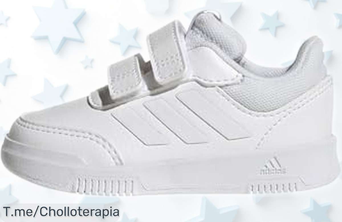 Zapatillas unisex adidas Tensaur Hook and Loop para bebé con cierre fácil y suela antimarca a precio rebajado, ¡un ofertón que se agota rápido!