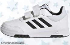 Zapatillas unisex adidas Tensaur con cierre fácil y suela que no marca, súper resistentes y ahora con precio rebajado ¡Un ofertón limitado para niños que no querrás dejar escapar! Corre rápido, quedan pocas unidades de este super chollo