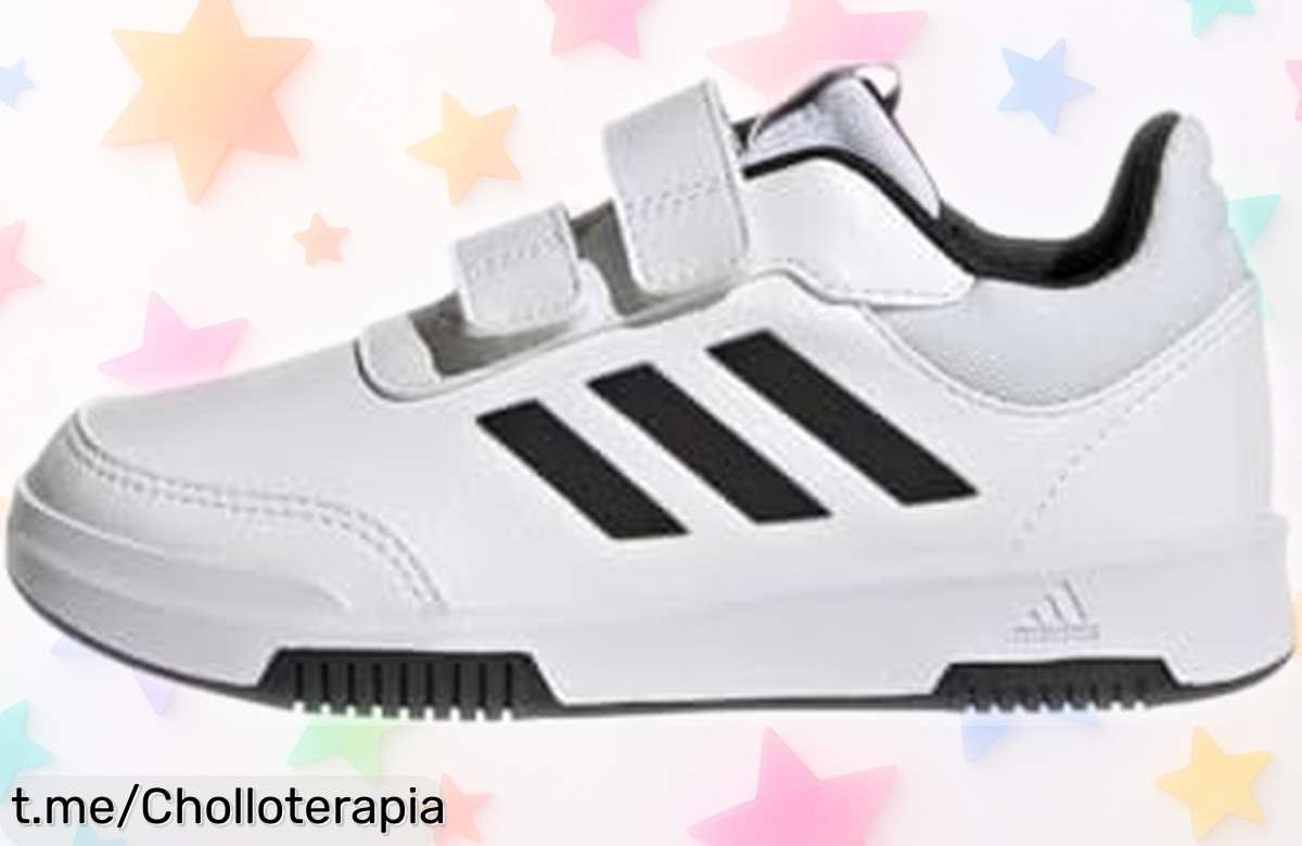 Zapatillas unisex adidas Tensaur con cierre rápido y suela que no deja marcas rebajadas a precio muy bajo solo por poco tiempo corre antes de que se agoten este super ofertón para los peques