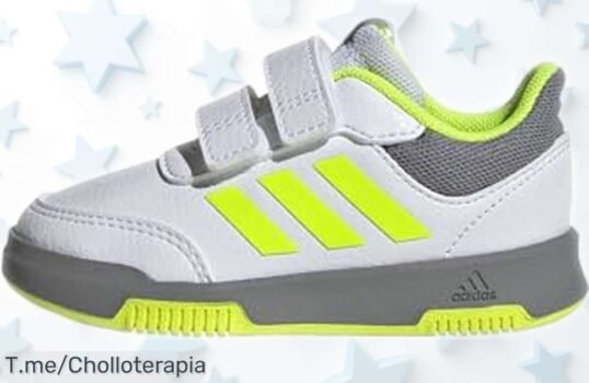 Zapatillas unisex para niños adidas Tensaur Hook and Loop con suela invisible y súper resistencia, ahora a precio rebajado; no dejes escapar este super chollo, ¡pocas unidades y vuelan!