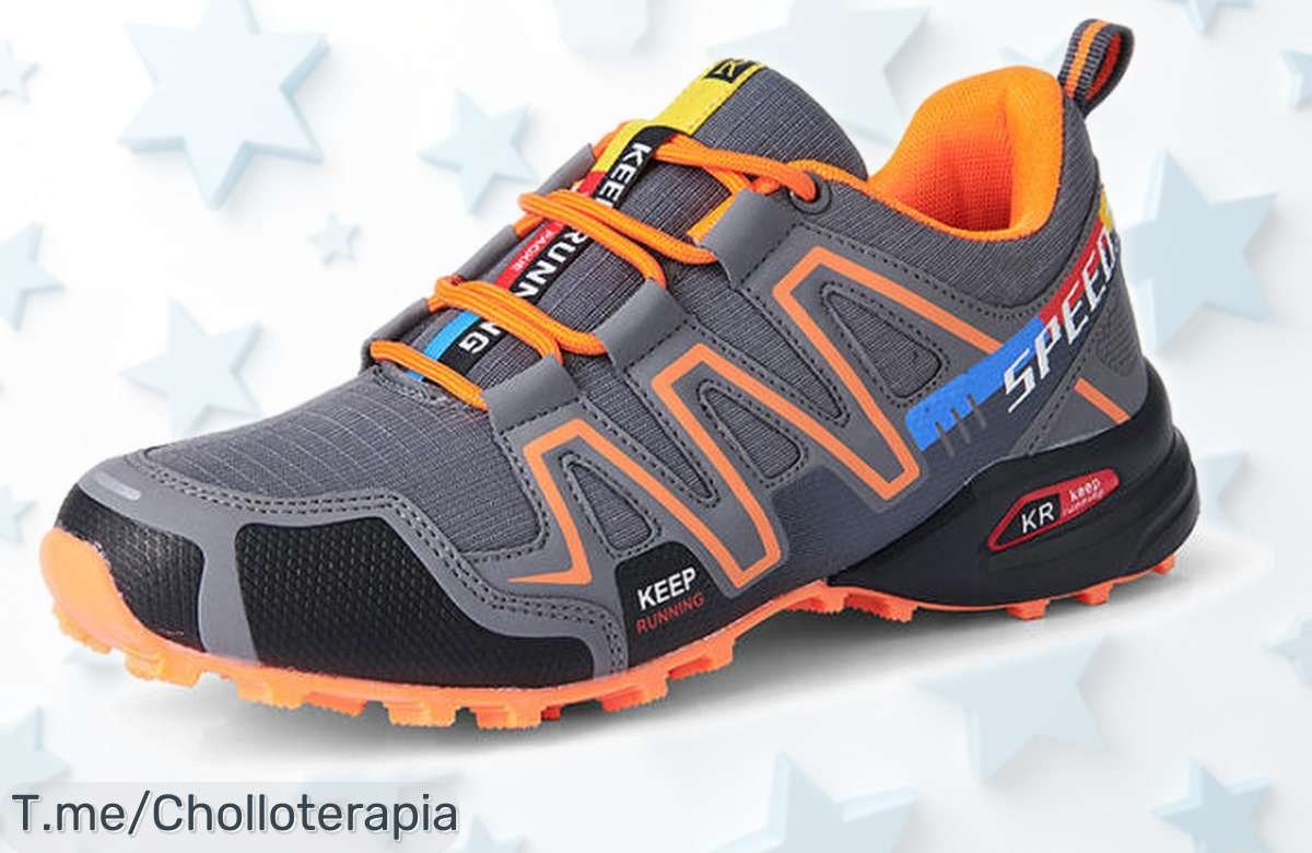 Zapatos de senderismo para hombre con cuero resistente y suela antideslizante oferta limitada precio rebajado ideal montaña lluvia ¡sé rápido que vuelan!