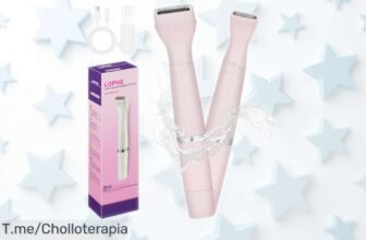 rasuradora eléctrica lophe para mujer sin dolor con recarga usb y accesorios para zonas sensibles precio rebajado por tiempo limitado no pierdas este super chollo ahora mismo