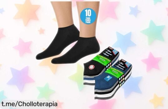 10 pares de calcetines tobilleros SOXCO multicolor con ajuste perfecto y alta resistencia, ahora rebajados en un súper chollo irresistible para pies siempre frescos ¡date prisa que vuelan!