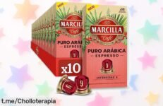 100 cápsulas Marcilla Puro Arábica Espresso sabor intenso y suave con precio rebajado espectacular, chollazo que convierte tu café en casa en un placer único ¡corre antes que se agoten!