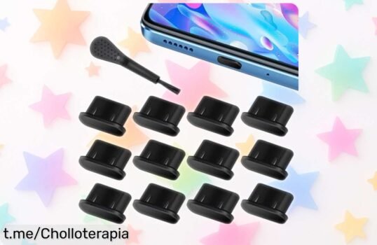 12 tapones antipolvo USB C con cepillo para una carga limpia y segura precio rebajado para que aproveches este ofertón antes de que se agoten ¡date prisa!