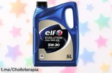 Aceite de motor ELF 5W30 Evolution FullTech FE: ¡rebaja brutal y rendimiento top! Solo quedan pocas unidades, no dejes pasar este ofertón para proteger tu coche. Renueva el corazón de tu motor antes que se acaben, ¡actúa rápido!