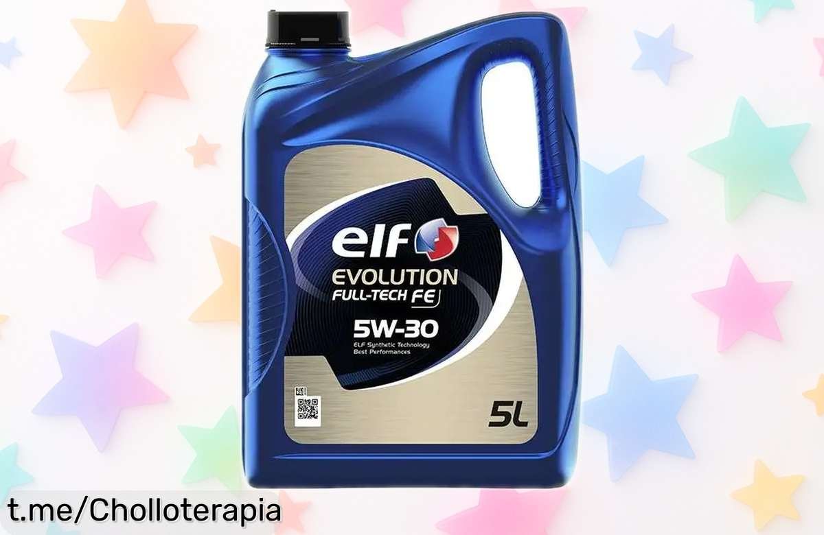 Aceite de motor ELF 5W30 Evolution FullTech FE: ¡rebaja brutal y rendimiento top! Solo quedan pocas unidades, no dejes pasar este ofertón para proteger tu coche. Renueva el corazón de tu motor antes que se acaben, ¡actúa rápido!