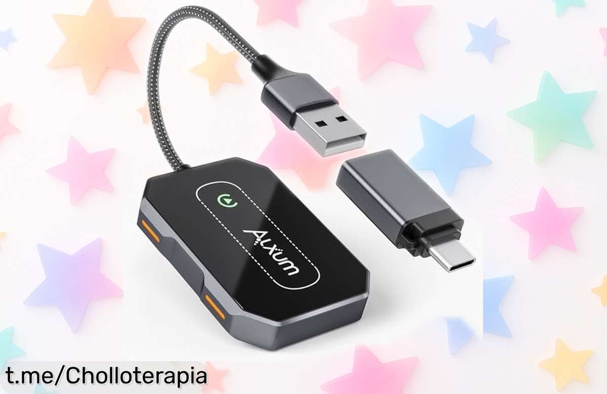 Adaptador inalámbrico Carplay Alxum para coche con conexión ultra rápida en 15 segundos ¡rebajado a un precio de ganga que no puedes dejar escapar! Corre, quedan pocas unidades y esta caída de precio no dura mucho.